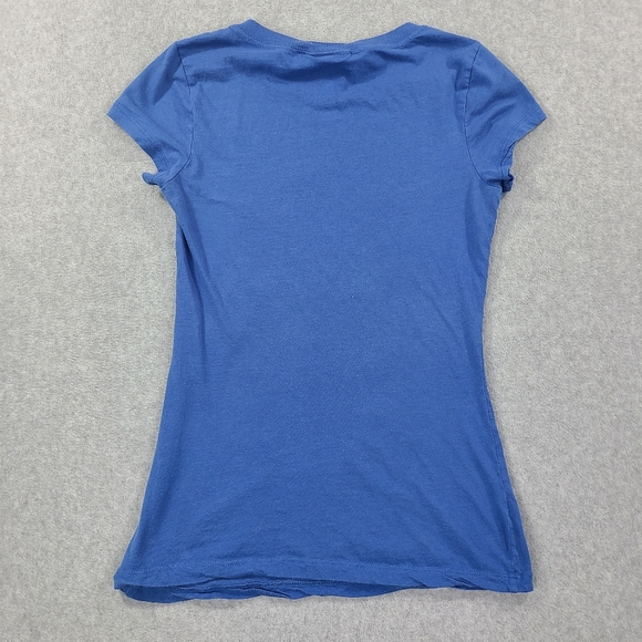 Vintage Y2K Smurfs Graphic Shirt Womans Large Blue Slim Fit Tee Jenny Leigh - Picture 11 of 14